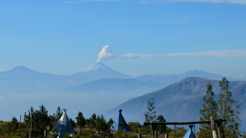 Cotopaxi erupting